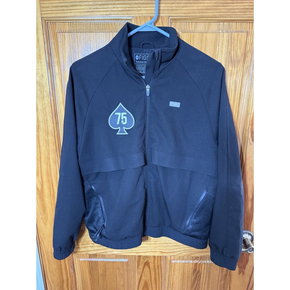 Figs Women's Sydney Technical Collection Performance Scrub Jacket Size S Black